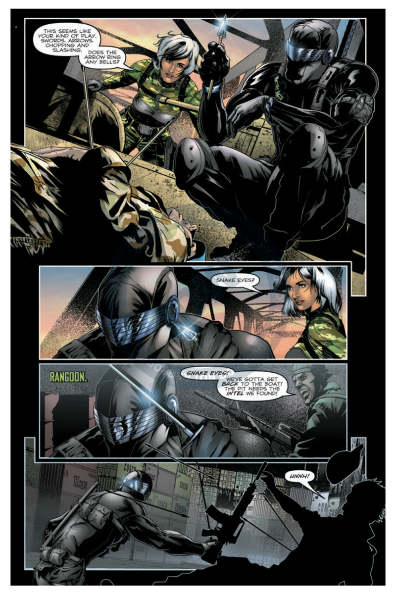Illustration for article titled In the latest G.I. Joe comic, Snake Eyes goes to war with a zillion ninjas